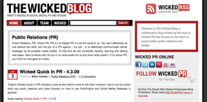 Example of category description on The Wicked Blog archive page Example of category description on The Wicked Blog archive page